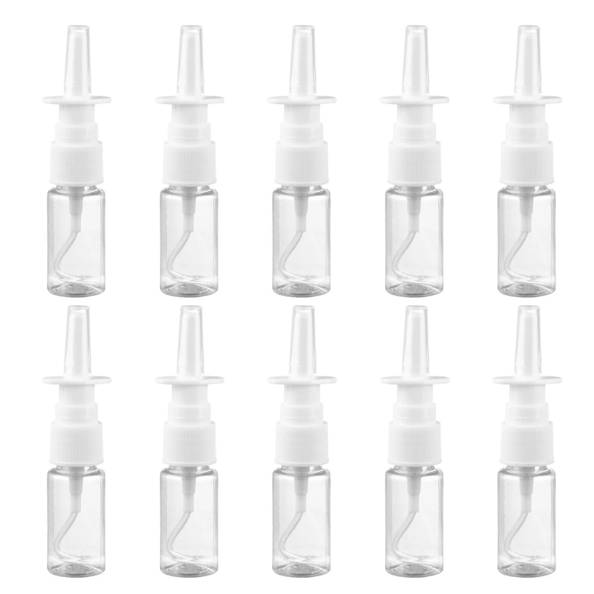

20 10ML Rhinitis Spray Bottle Transparent Bottle Direct Spray Bottle Portable Spray Bottle for Treatment of Rhinitis Patients