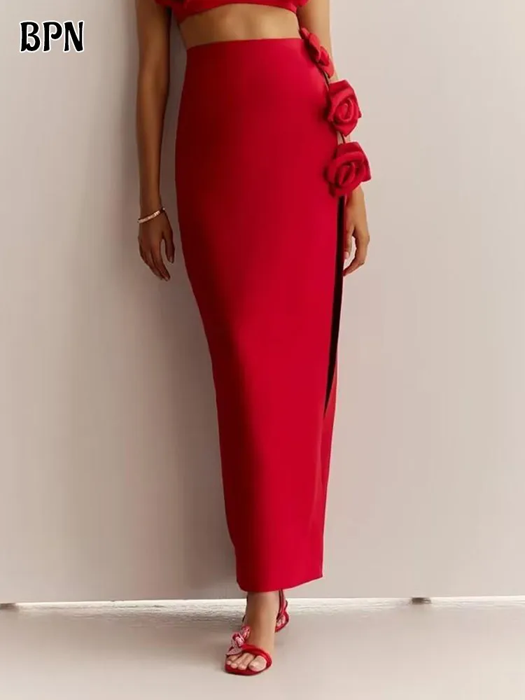 Юбка BPN женская с высокой талией