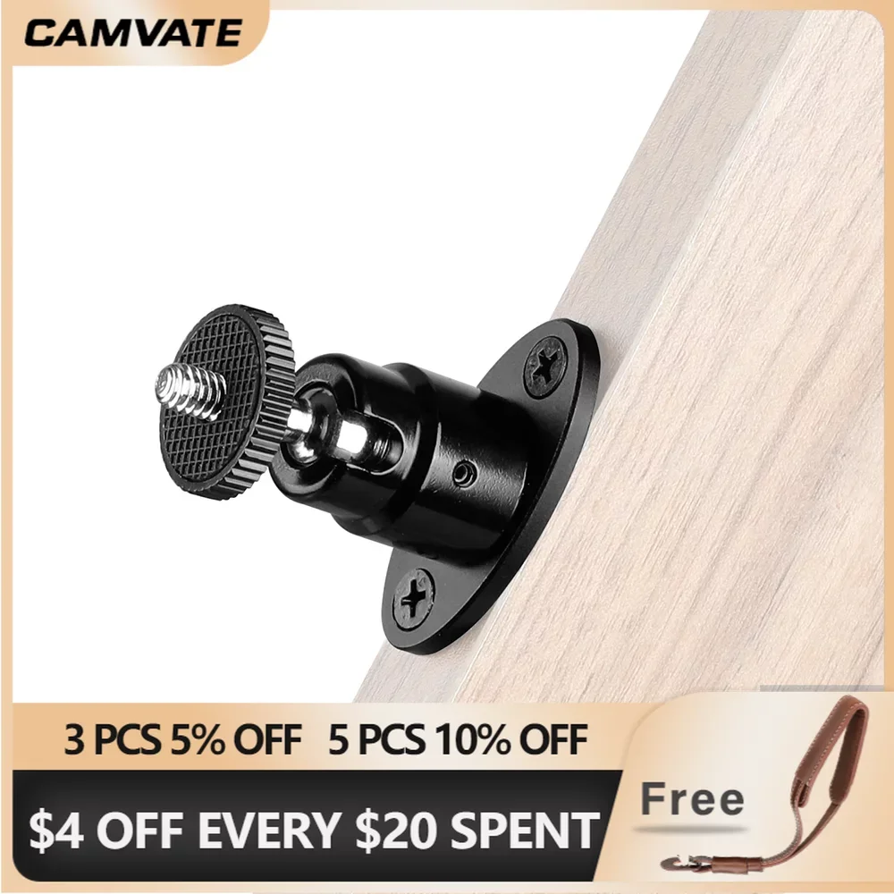 DINESK Plaque De Montage Pour Appareil Photo Avec Trou De