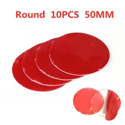 10pcs Transparent Waterproof No - Trace Super Strong Adhesive Pads (Round - 50mm)
