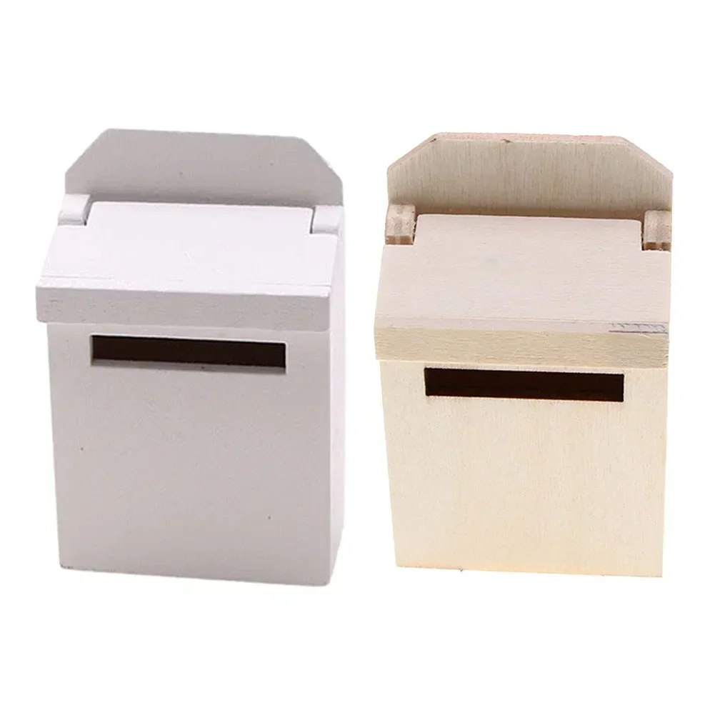 Nostalgic Miniature Wooden Flip Mailbox Model Beautifully Crafted Bring Realism And Fun To Your Miniature Setting