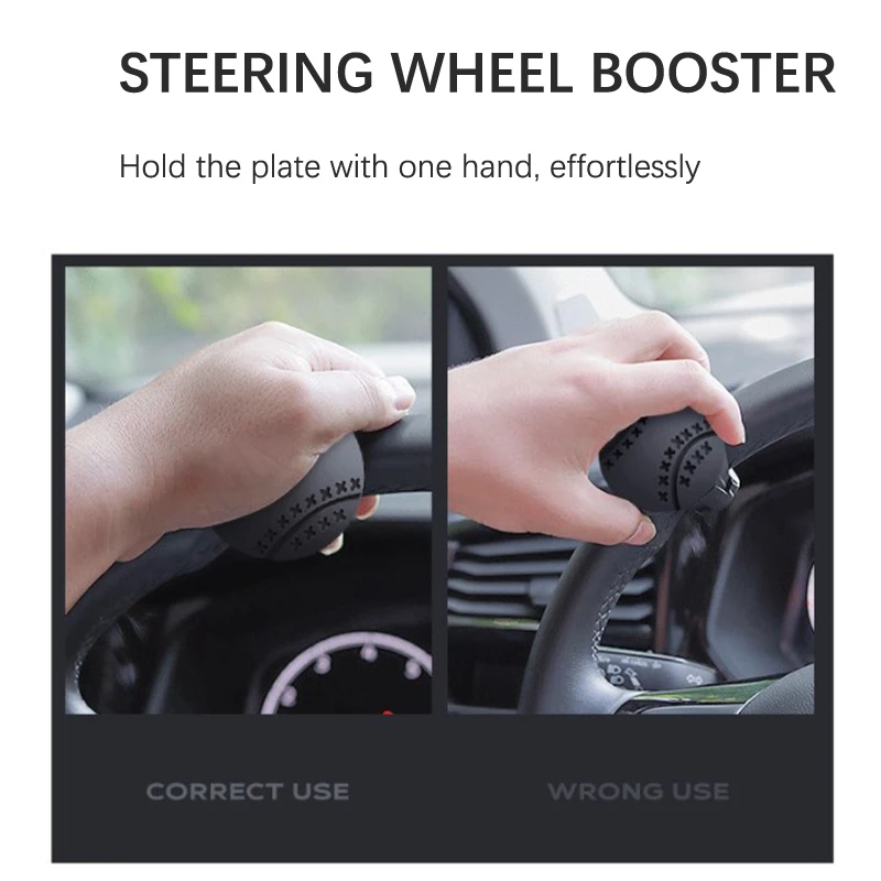 Volante per auto Booster Rotazione del grado Manopola del volante Sfera Booster dello sterzo con una sola mano per risparmiare manodopera - immagine 6