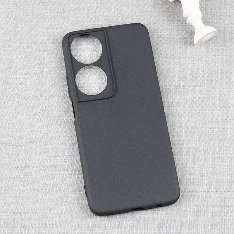 Sleek Black Matte Silicone Case