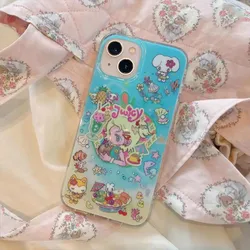 Kawaii Red - Haired Girl Phone Case with Feather Texture Back Cover - Samsung S23 5G (YSK - 396YS260420101)