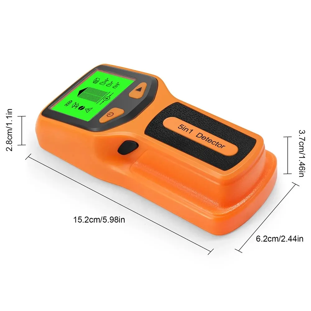 Stud Detector HW430 5in1 LCD Display Multifunctional Handheld for Wood AC Metal