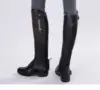 High Quality Half Chaps Full Soft Cow Leather Splicing Horse Riding Chaps Body Protector Equestrian Equipment For Unisex 6