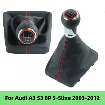 Per Audi A3 S3 8P S-line 2003 2004 2005 2006 2007 2008 2009 2010 2011 2012 2012 Pomello del cambio Leva Shiter Ghetta Boot Copertura