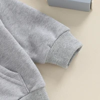 2023-10-19 Lioraitiin 6M-4Y Toddler Kid Boys Girls Hoodies Solid Color Long Sleeve Hooded Sweatshirts Spring Fall Pullovers Tops 6