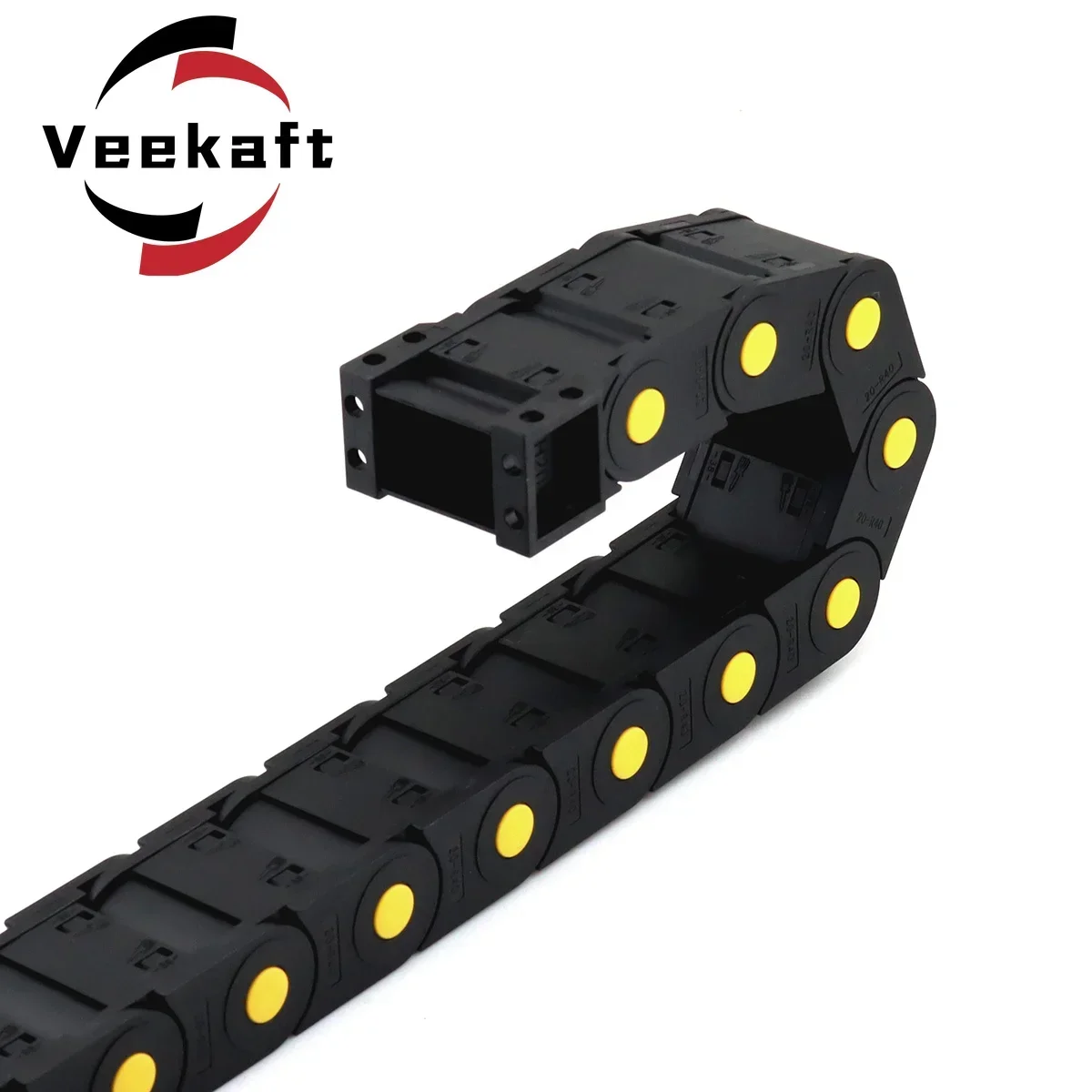 Plastic Transmission Cable Chains Bridge Opened Drag Chain With End Connectors CNC Machine Tools Wire Carrier 20 25,plastic cable chain,cable carrier