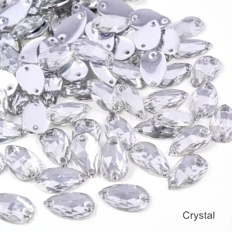 Vibrant Teardrop Resin Rhinestones