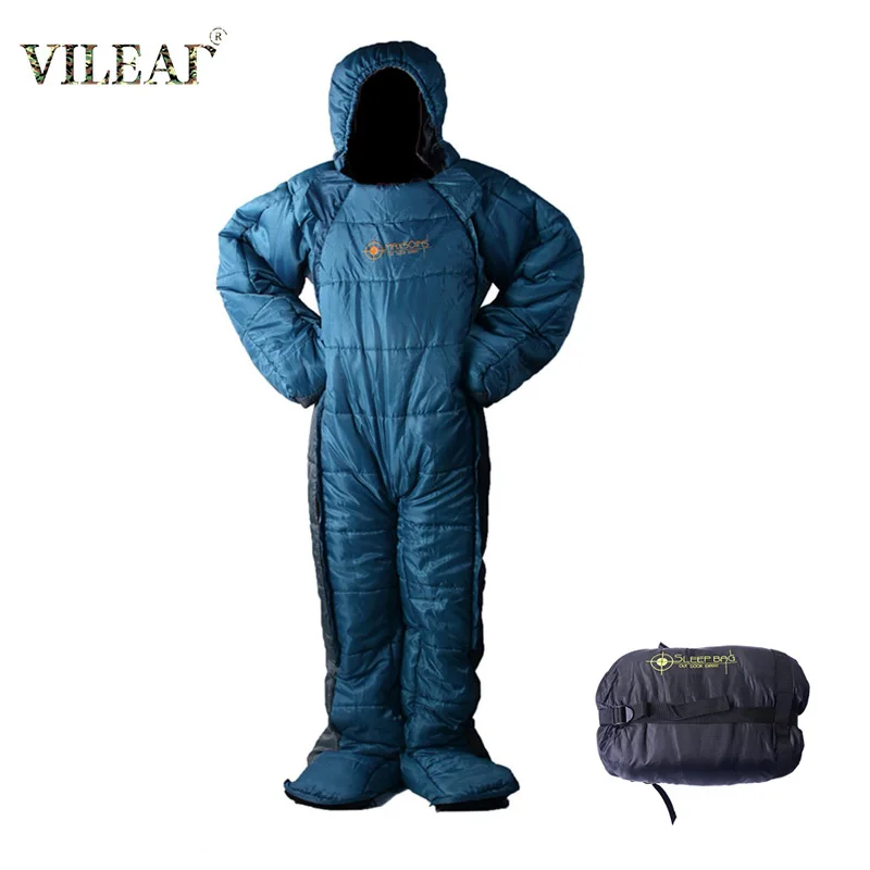 

VILEAD, Туристическое оборудование, спальный мешок в форме человека, костюм для-5 ℃, для улицы, зимний тент, спальный коврик для туризма, Aegismax