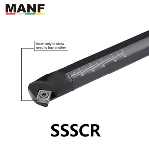 MANF 12 мм 14 мм 16 мм S16Q-SSSCR09 CNC токарный винт сталь, токарный станок резак бар обработки отверстий Зажимной замок внутренний расточной инструмент токарный станок по металлу