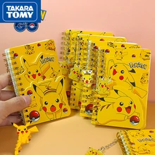 

TAKARA TOMY cartoon Pikachu coil notebook portable student notebook ledger hand account cute planner school supplies stationery