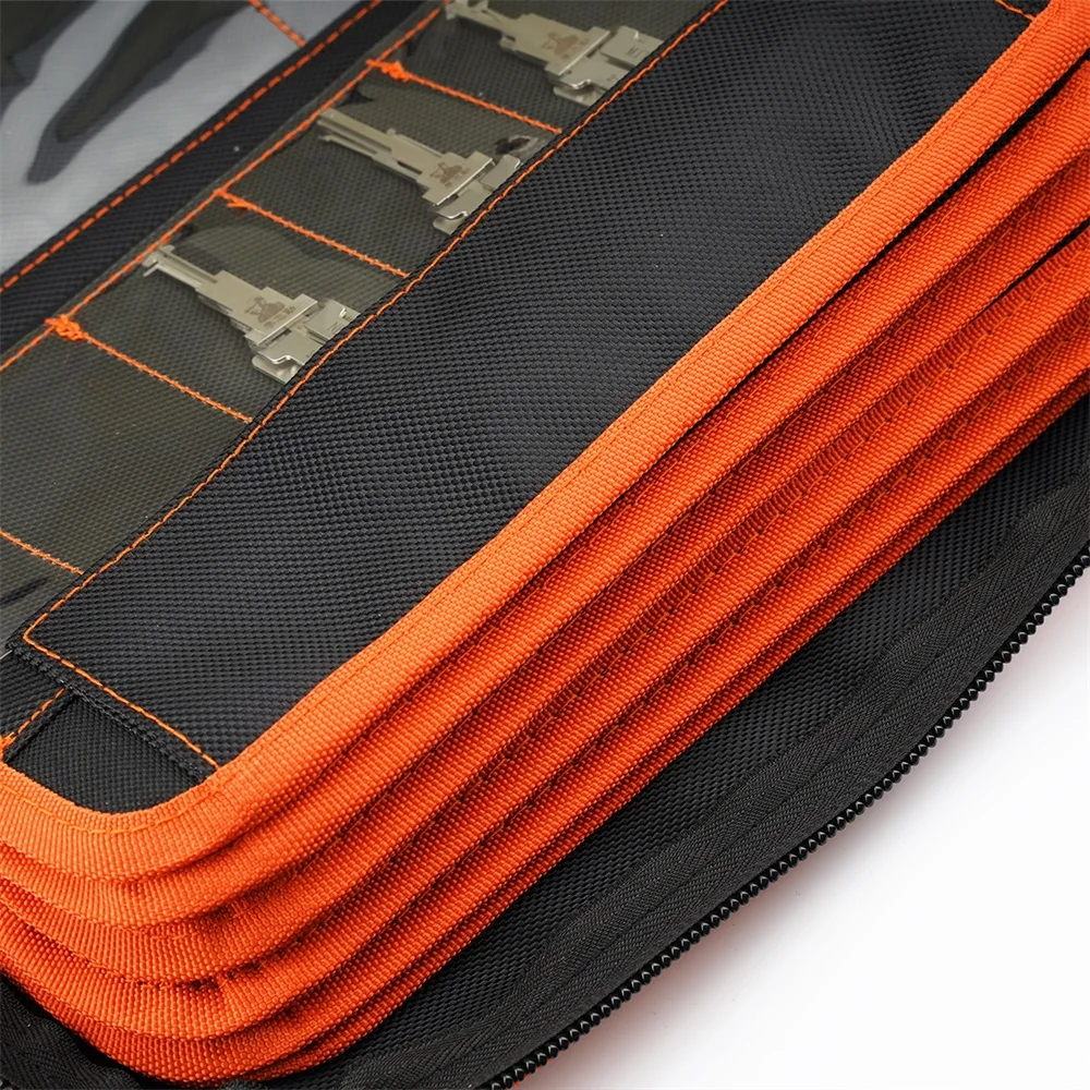 Locksmith Tools 50PCS Lishi 2 in 1 Tool Bag Portable Durable Storage Package for Lishi Tools and KD/VVDI Car Key Blade