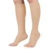 1 Pair 20-30 mmHg Open Toe Calf Compression Stocking for Men Women Calf Sleeve Support for Varicose Veins, Edema, DVT, Pregnancy 5