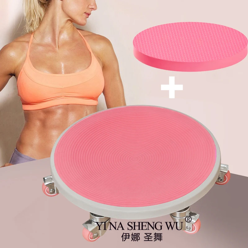 6 Caster Ab Roller, Ab Exercise Equipment with Knee Pads, Roller Wheel for Core Exercise Thickened Silent abs disc thickened