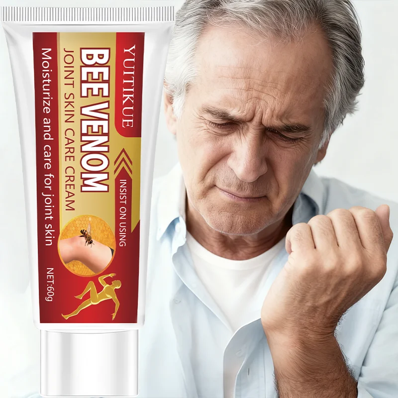 Bee Venom Joint Skin Care Cream moisturizes and cares for joint skin, use consistently.