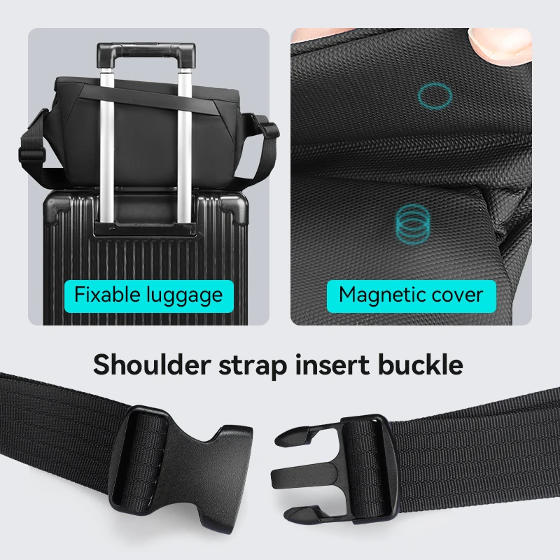 حقيبة يد جلدية مقاومة للخدش للرجال من Ryden، بتصمي...