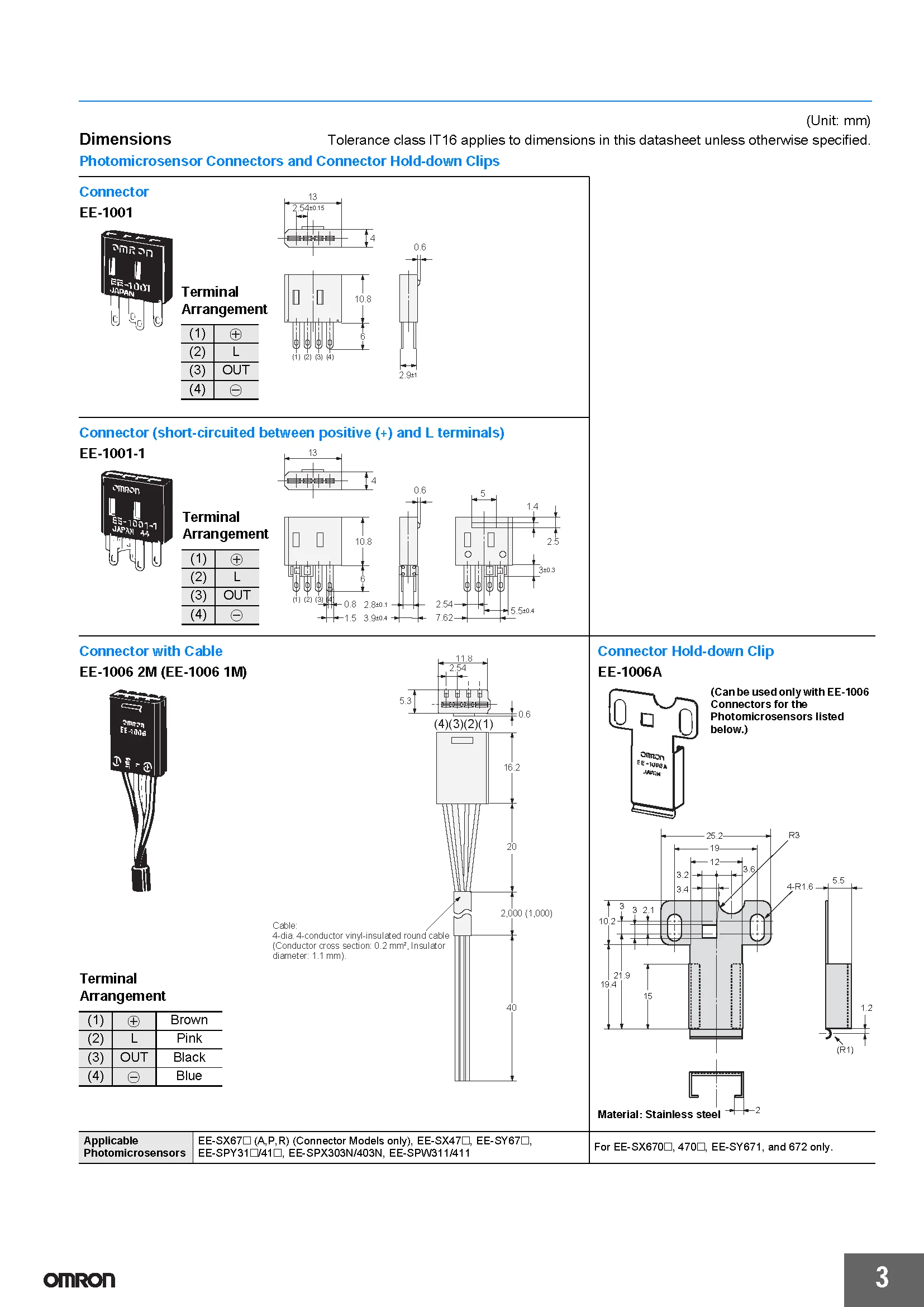 OMRON Authentischer Original-Photoelektrischer Schalter-Steckverbinder EE-Serie EE-1006 1001 1003 1009 2002 1010-R für Industrielle Anwendungen – Detail 3