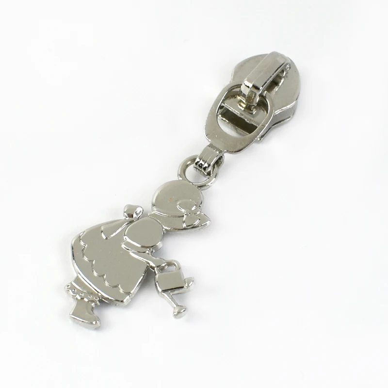 Silver Nylon Zipper Puller Repair Kit – Versatile Hardware Accessories for Jackets, Pockets, and Handbags