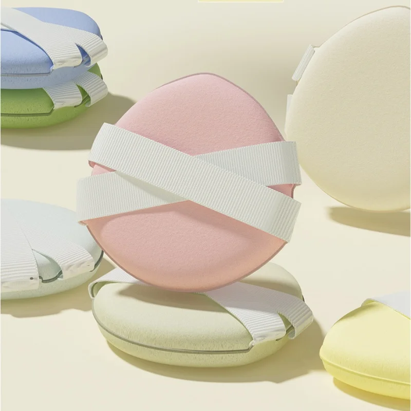 Description Picture 4 of item4pcs/set Large Powder Puff Makeup Sponge Concealer Foundation Dry Wet Dual Use Makeup Puff Portable Air Cushion Make Up Tools