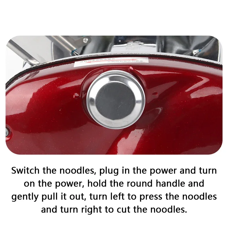 Home Electric Noodle Dumpling Press Machine Stainless Steel Noodle Maker Spaghetti Roller Dough Pressing Cutter Machine 220V