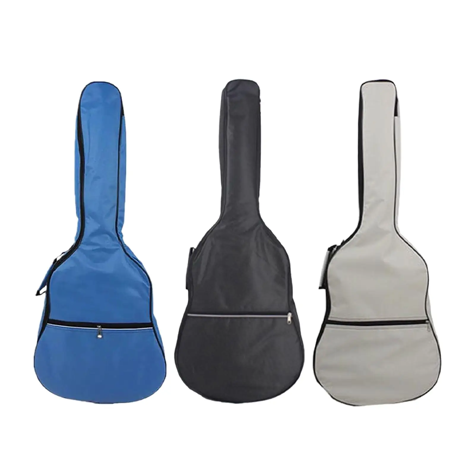 

Guitar Gig Bag with Adjustable Straps Portable Large Zipper Front Pocket
