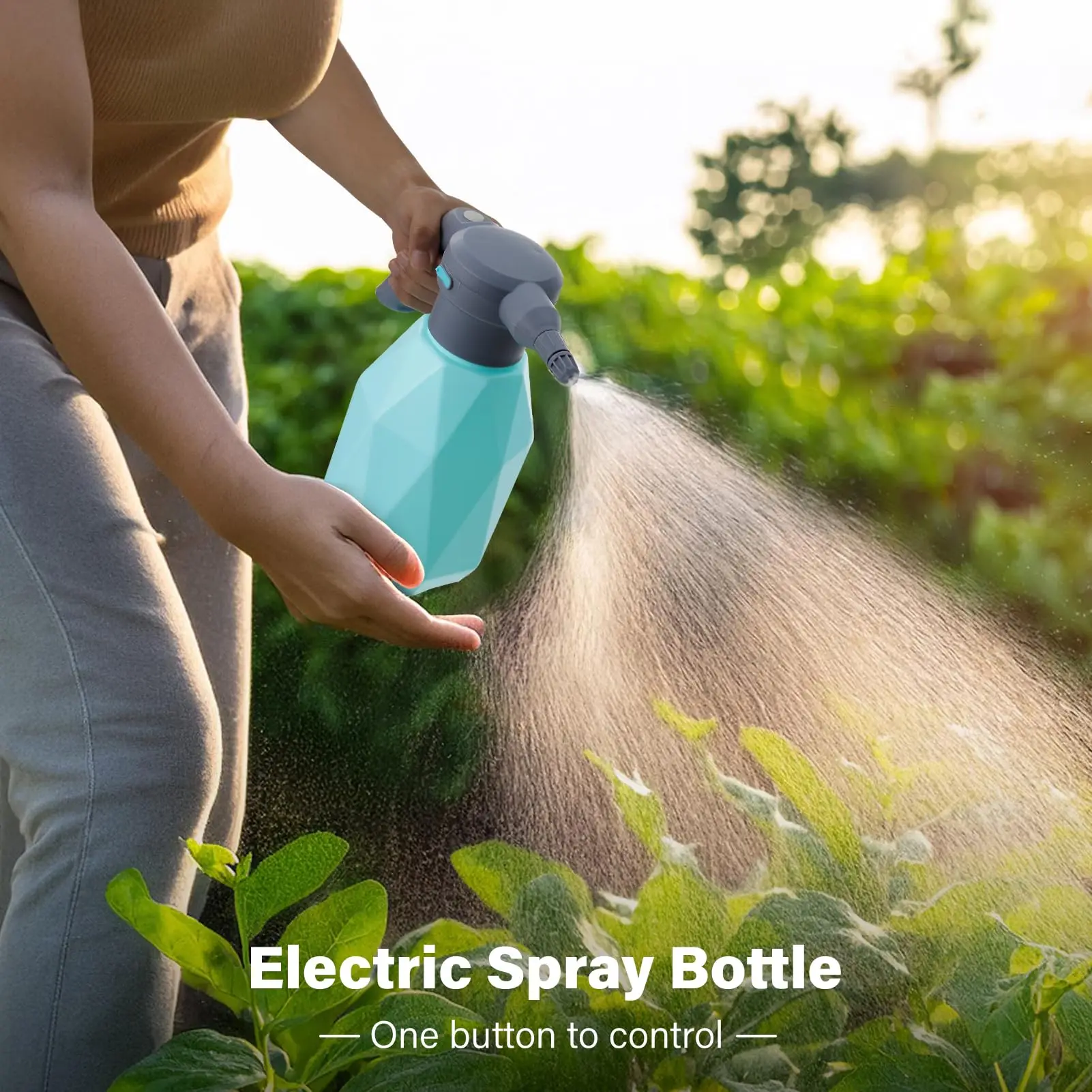 Rechargeable 2L Electric Plant Mister with Adjustable Nozzle