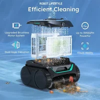 Robot Swimming Pool Cleaner Wireless WYBOT C2V / OS900V APP Self-Learning Visual 80° Dual-layer Filtration 180 mins Runtime 200㎡ 5