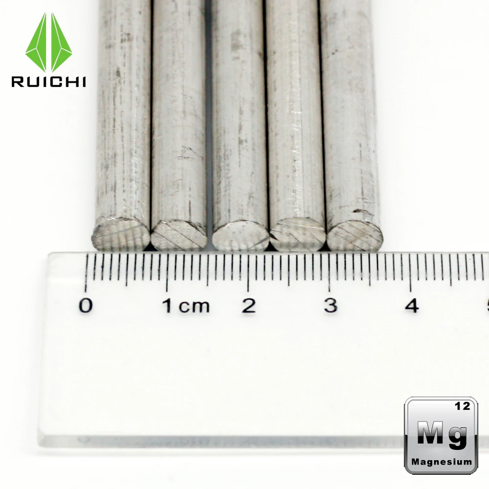 High pure 99.95% magnesium Rods magnesium metals sticks Outdoor help to burn pure rod 15pcs welding rods tin solder rod carbon arc rods titanium rod