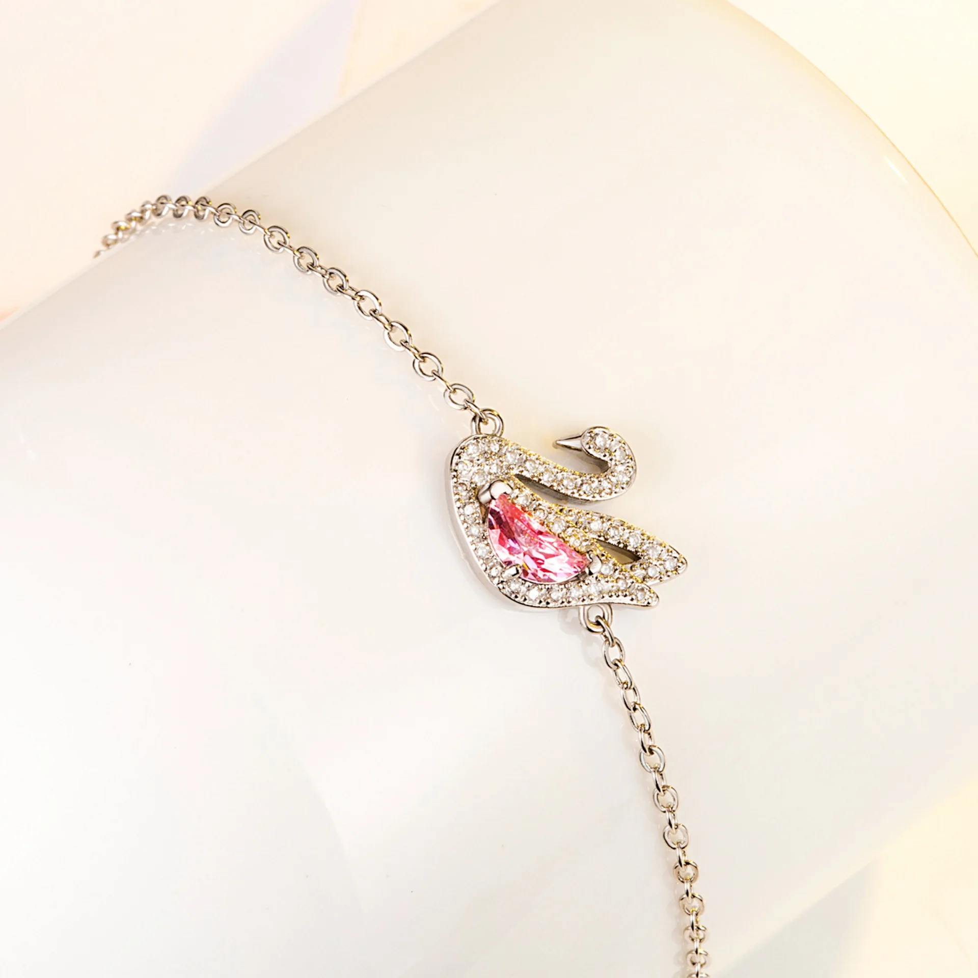 Pink Swan Bracelet Dorama Kdrama Dazzling True Beauty For Woman