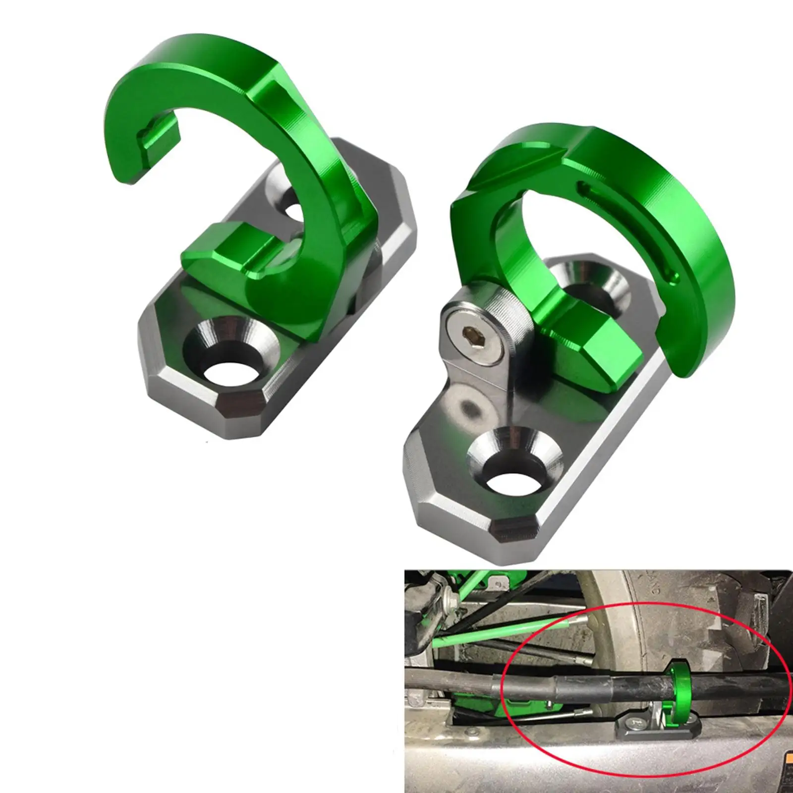 Cable clamp holder for rear brake hose for KX80 92 00 KLX650 93 96