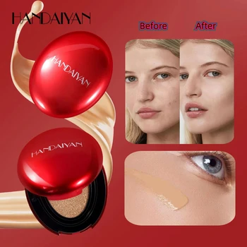 BB Cream Air Cushion Full Coverage Waterproof Long-lasting Brighten Foundation Cream Women Base Makeup Face Korean Cosmetics