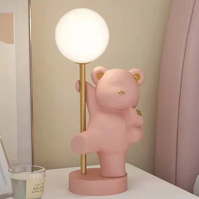 Creative Bear Decoration Reading Table Lamp Bedroom Bedside Table Cute