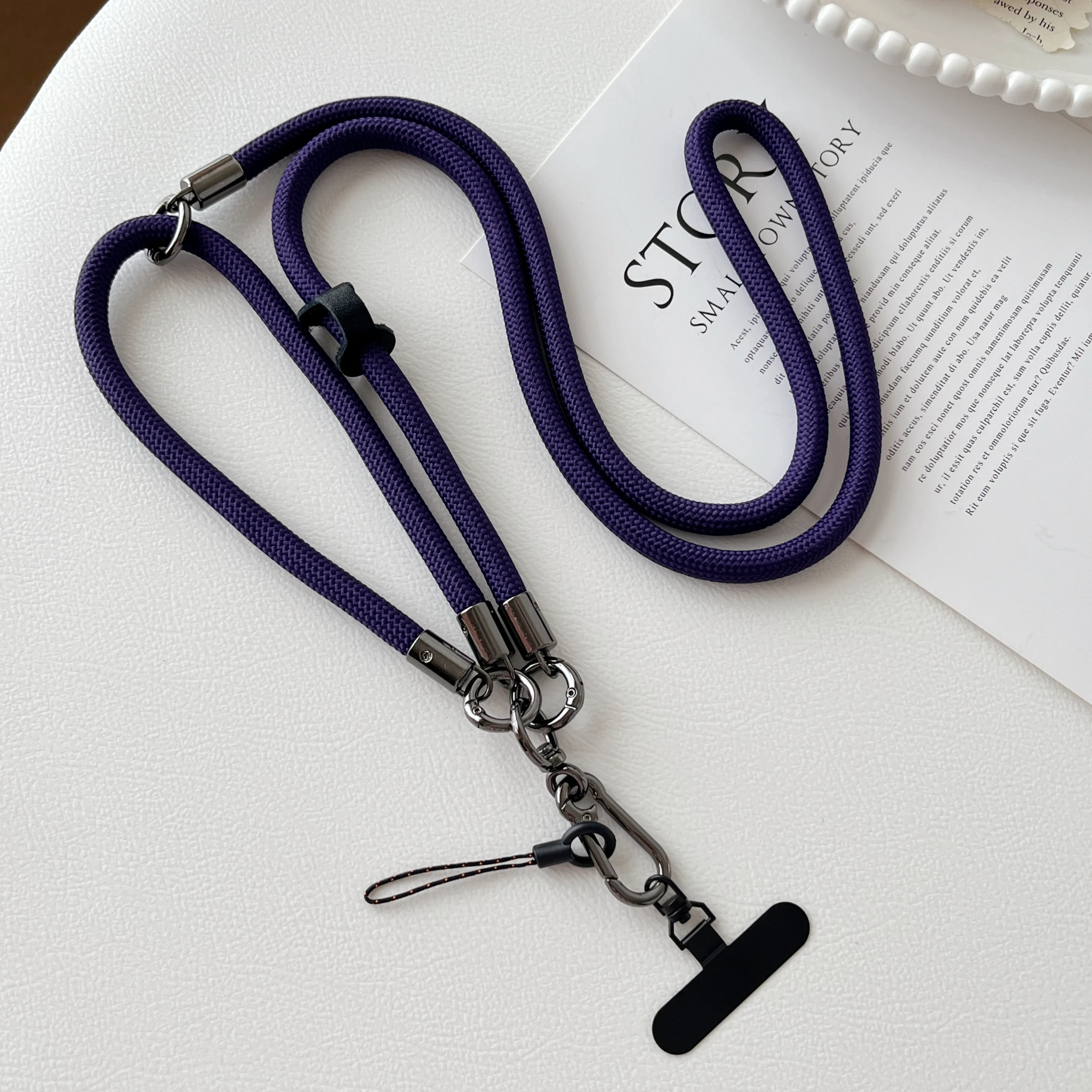 Elegant Universal Crossbody and Neck Lanyard Set with Anti-Drop Rope
