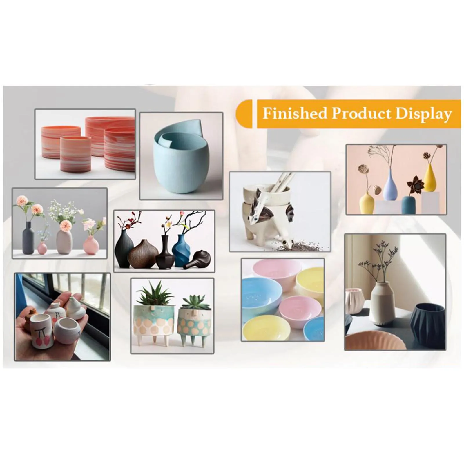 Pottery wheel electric pottery wheel ceramic trimming wheel turntable tray DIY tool machine for children school teaching beginner EU plug ceramic tools