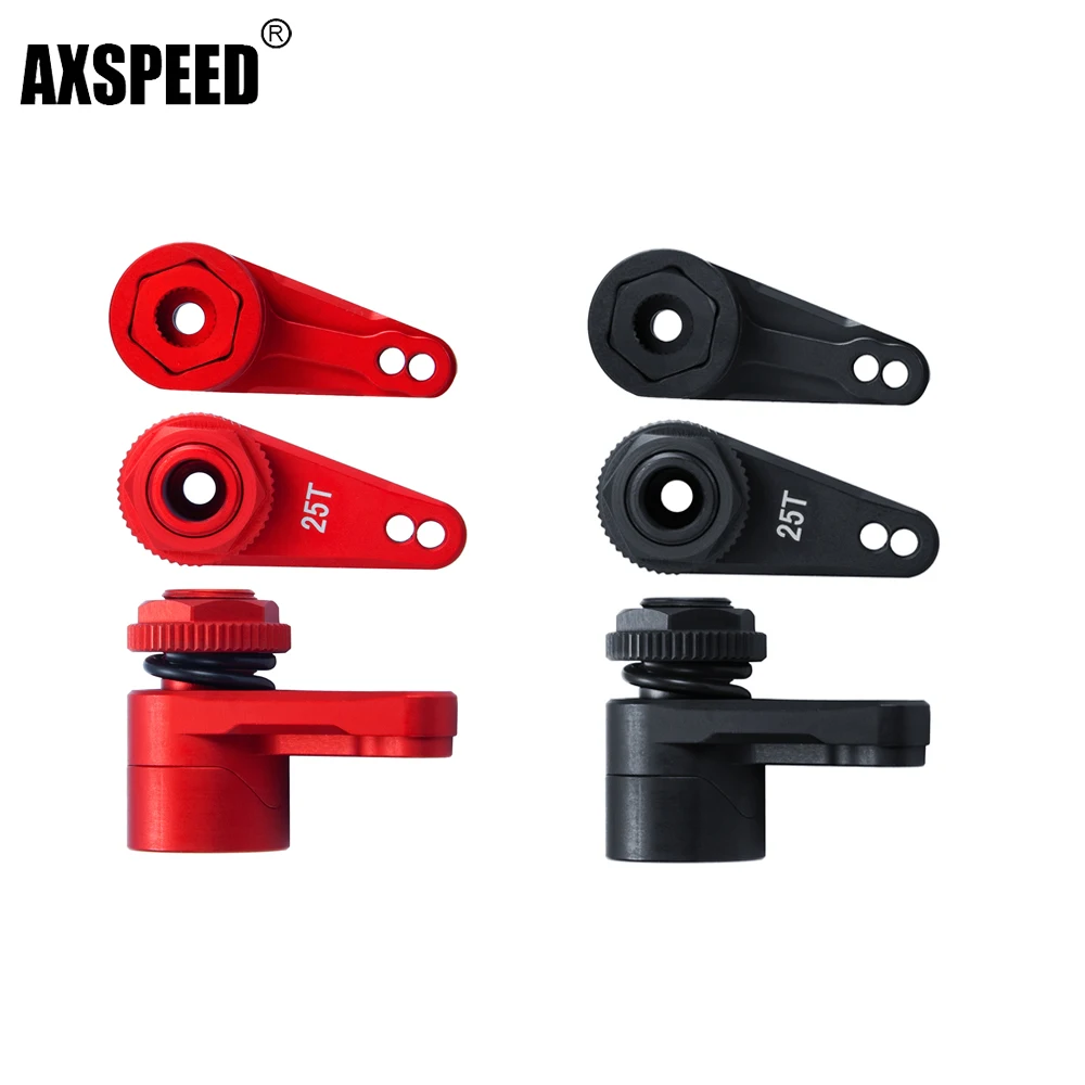 

AXSPEED 25T Aluminum Alloy Adjustable Servo Saver Arm for 1/10 RC Crawler Car Axial RBX10 Upgrade Parts