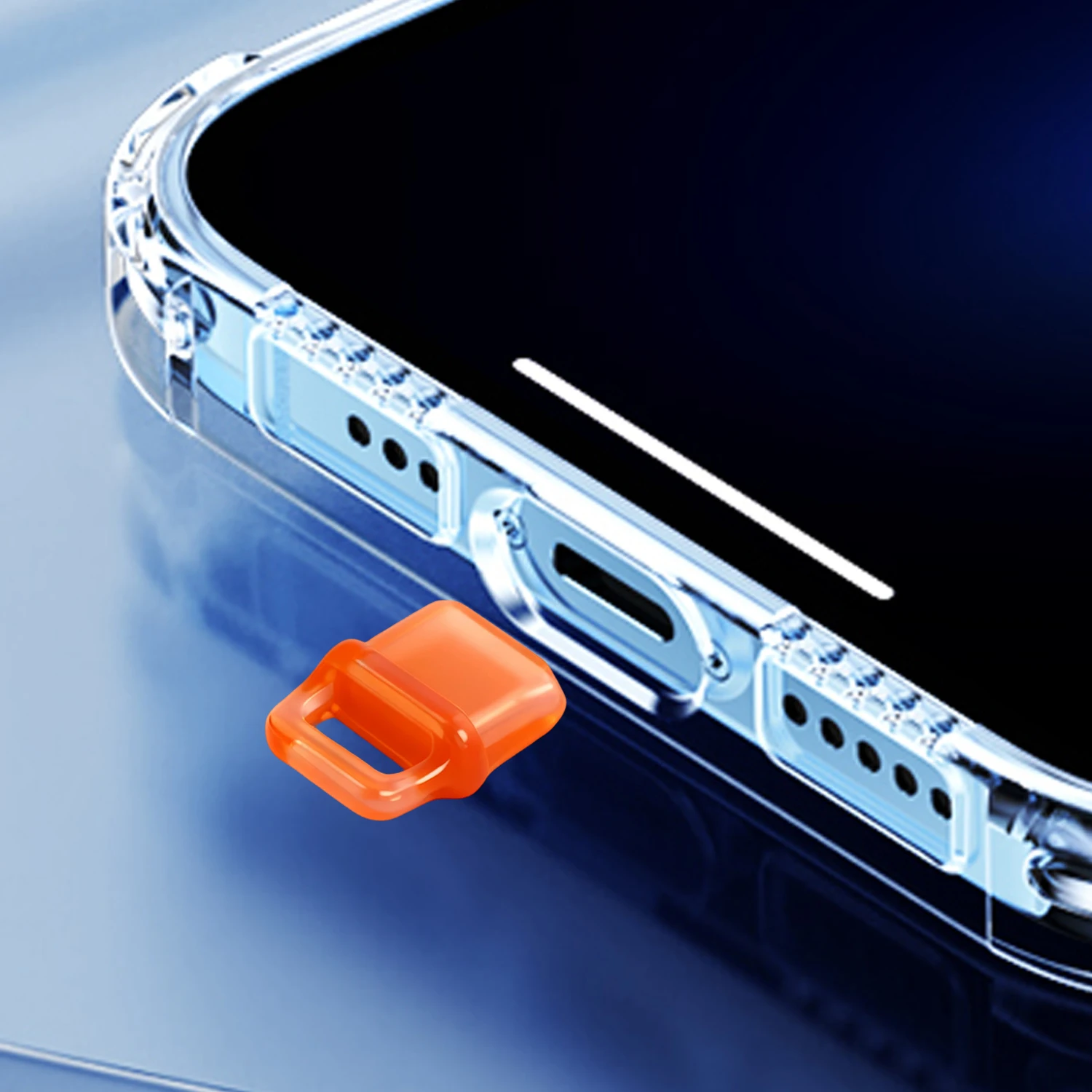 USB-C Dust Plug with Hanging Hole - Anti-Dust Charging Port Cover (5-20 Pack)