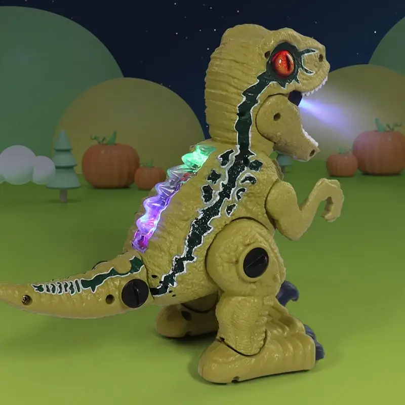 Electric Walking Spray Dinosaur Robot With LED Light & Realistic Sound Mechanical Dinosaurs Model Toy For Kids Birthday Gifts 5