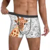 Watercolor Giraffe Men Boxer Briefs Animal Breathable Creative Underpants High Quality Print Shorts Gift Idea 4