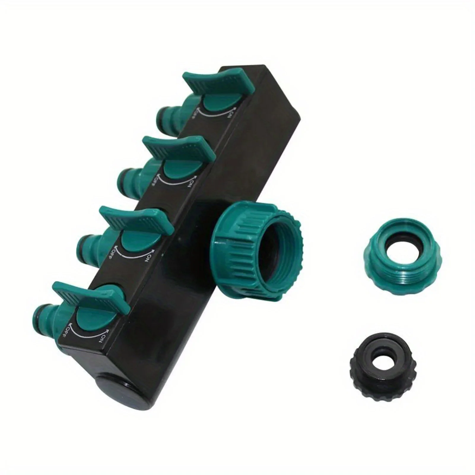 Hose Connector 4 Way Garden Hose Splitter Water Outlet Controller Agricultural Water Tap Connectors Adaptor Valves for Lawn Greenhouse