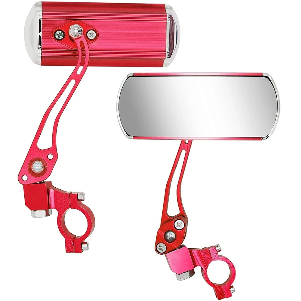 

Велосипедное Зеркало заднего вида s, регулируемое зеркало заднего вида, безопасное зеркало заднего вида с вращением на 360 градусов, красное зеркало для горного велосипеда