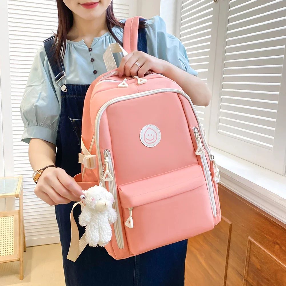 New high-end backpack suitable for women, versatile five piece casual computer backpack