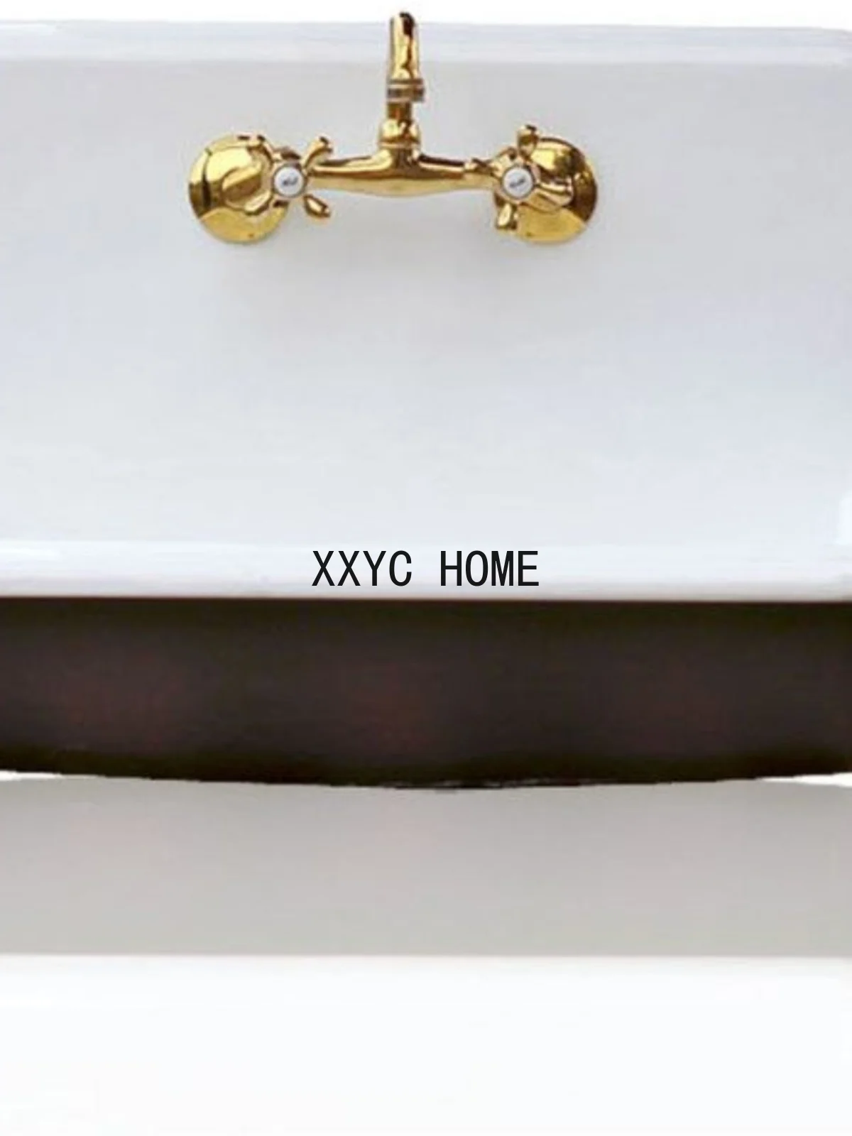 Cast Iron Enamel Wall-Hung Basin Dishwashing, Hand Washing, Face Washing, Retro Sink Wall Hanging Embedded Double-Type