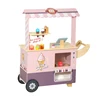 Kids Pretend Play Wooden Ice Cream Vending Cart Toy 2