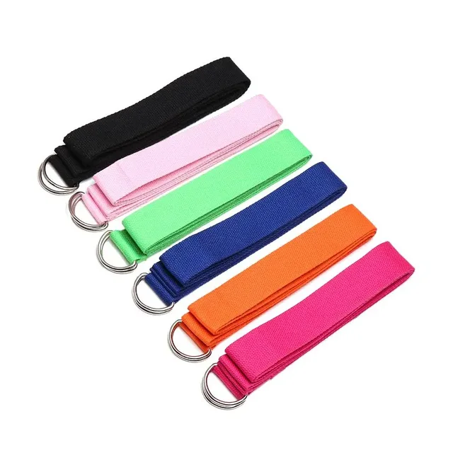 180cm Sport Yoga Strap Durable Cotton Exercise Straps Adjustable D-ring Buckle Gives Flexibility For Yoga Stretching Pilates 6