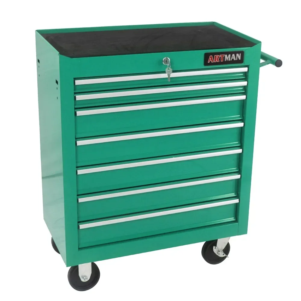 Rolling Tool Chest,7 Drawers Tool Cart on Wheels, Tool Case for Repair Shop, Garage, Warehouse, Workshop, Tool Trolley Organizer 5
