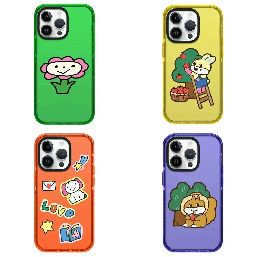 

2.0 Acrylic Cute Cartoon Rabbit iPhone 13 14 15 Pro Max Case - Protective iPhone Case