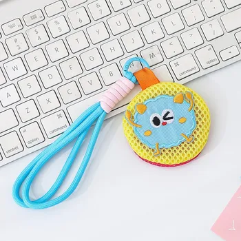 Graziosa custodia per cuffie in maglia / portamonete — Borsa portacuffie portatile e custodia decorativa per accessori