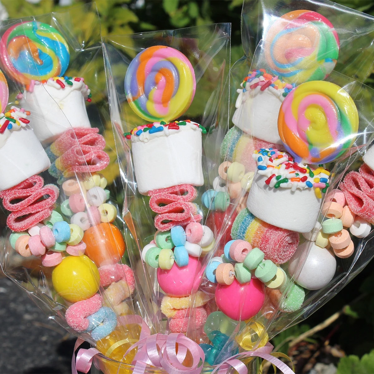 100 Pezzi Sacchetti di Cellophane Caraelle,Cono Trasparente Caraelle